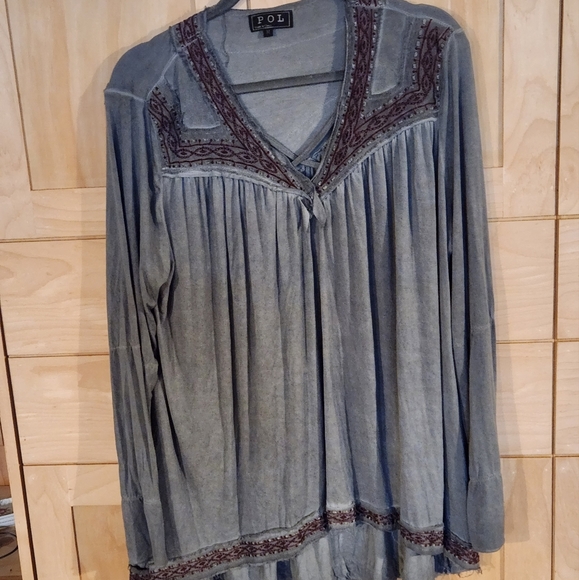 POL SZ M HIGH LOW TOP - Picture 1 of 9